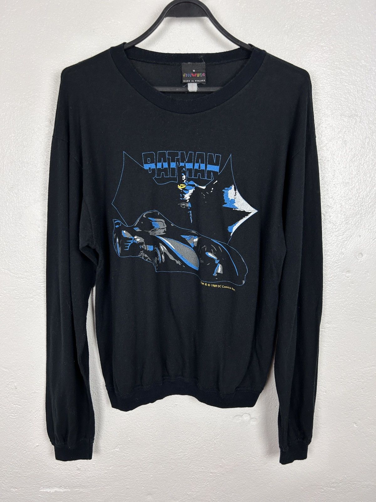 DC Comics 80s Vintage 1989 Batman DC Comics Long Sleeve Sweat Size US S / EU 44-46 / 1 - 1 Thumbnail