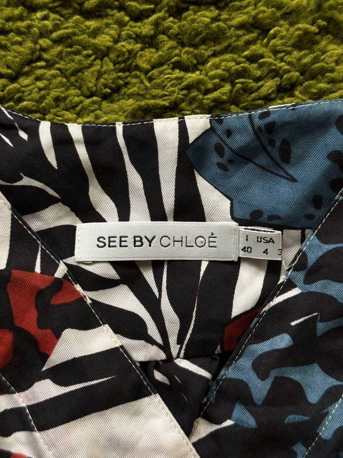 Chloe × Designer × See by Chloe See by Chloe 100% silk floral pattern coloured blouse shirt Size S / US 4 / IT 40 - 5 Thumbnail