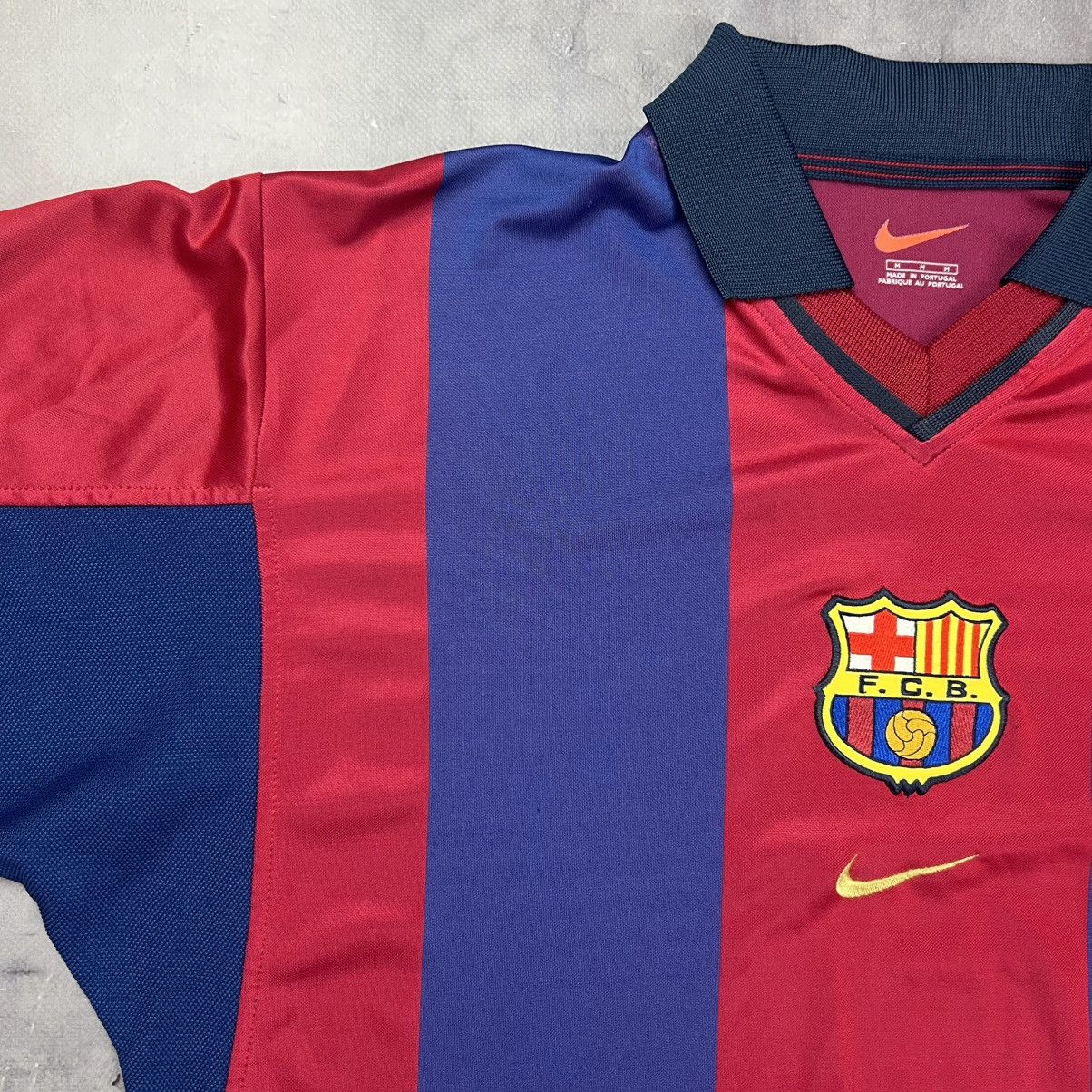 Nike Rare! Barcelona Nike Soccer Jersey Shirt 00s Vintage Size US M / EU 48-50 / 2 - 4 Thumbnail