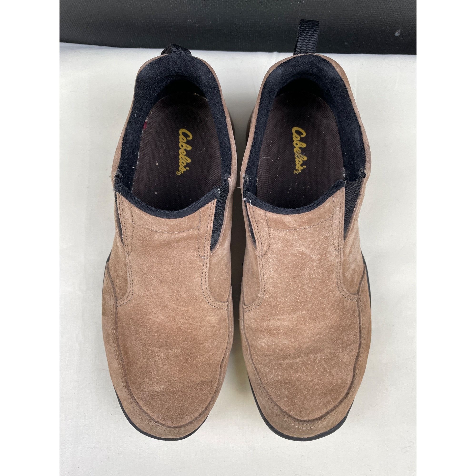Cabelas Cabelas Women's Tan Suede Slip on Shoes/ Loafers Size 8 SKU Size US 8 / IT 38 - 2 Thumbnail