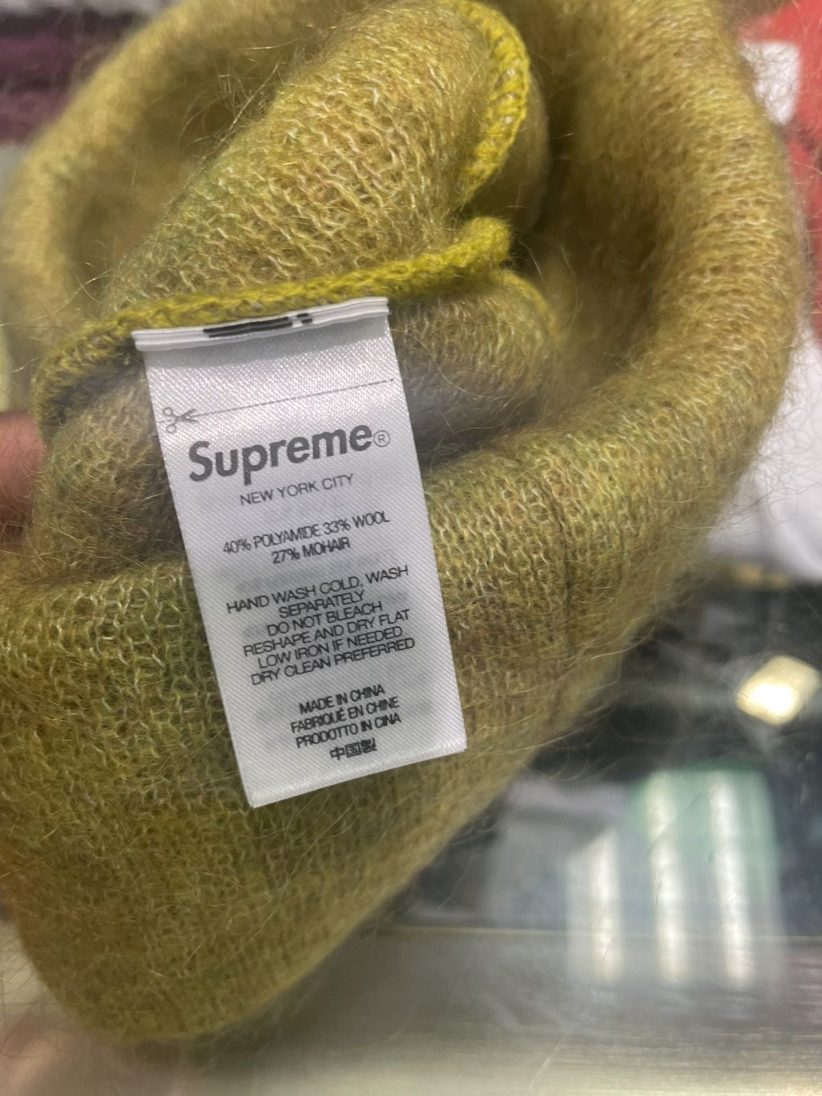 Supreme Supreme Mohair Beanie Green Size ONE SIZE - 2 Thumbnail