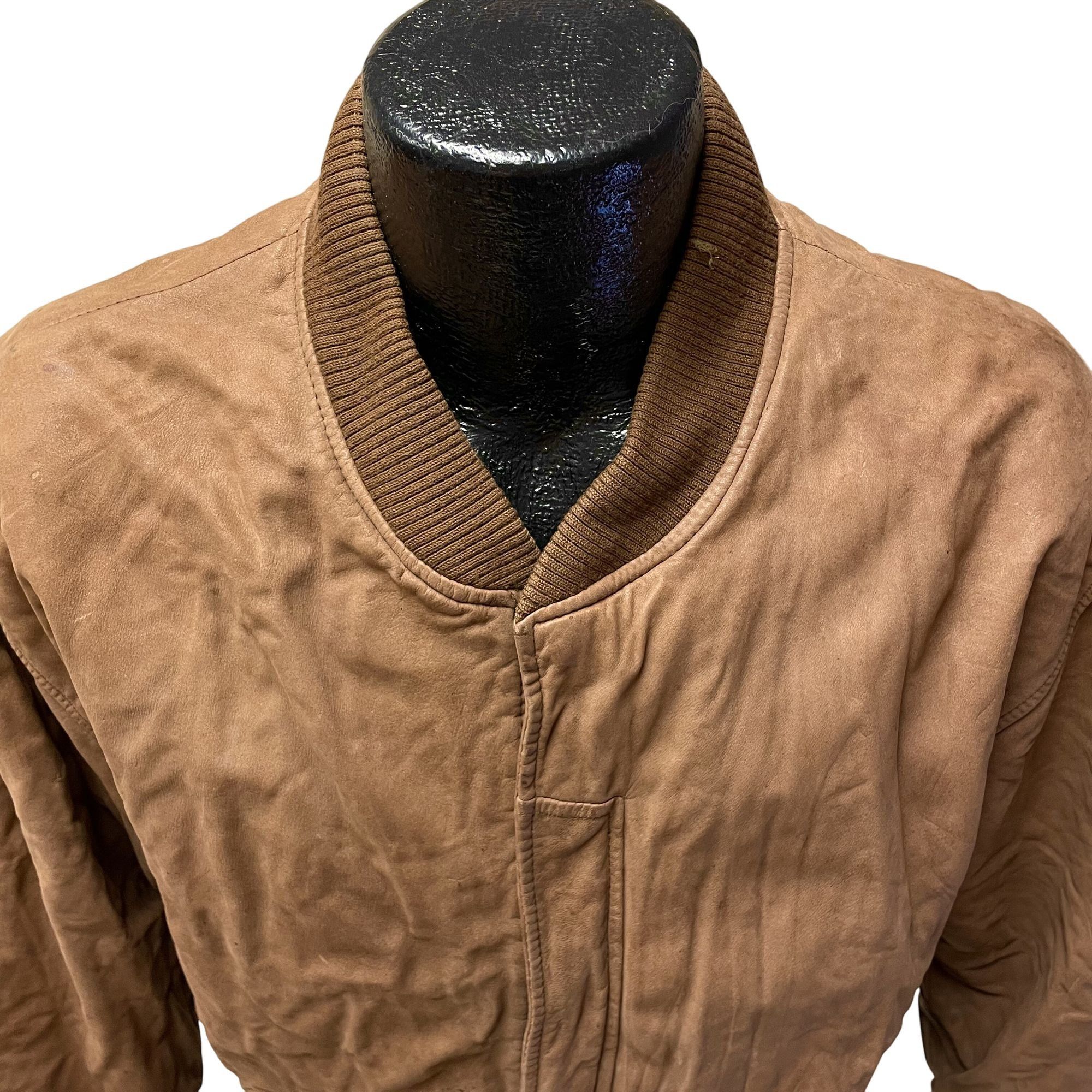 Adventure Bound 80s Adventure Bound WILSONS Leather BOMBER Motorcycle Jacket Size US L / EU 52-54 / 3 - 3 Thumbnail