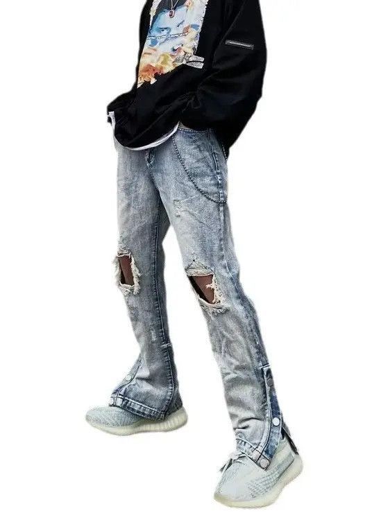 Japanese Brand Retro loose straight leg high street jeans Size US 28 / EU 44 - 5 Thumbnail