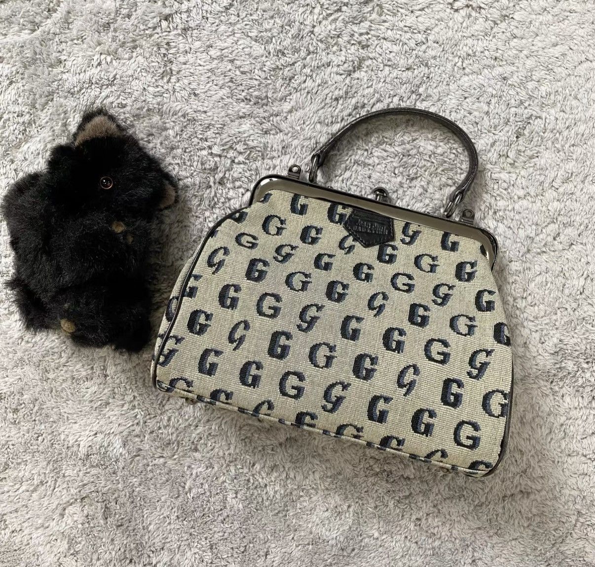 Jean Paul Gaultier Jean Paul Gaultier All-Over Vintage Kiss-Lock Clutch J29 Size ONE SIZE - 1 Thumbnail