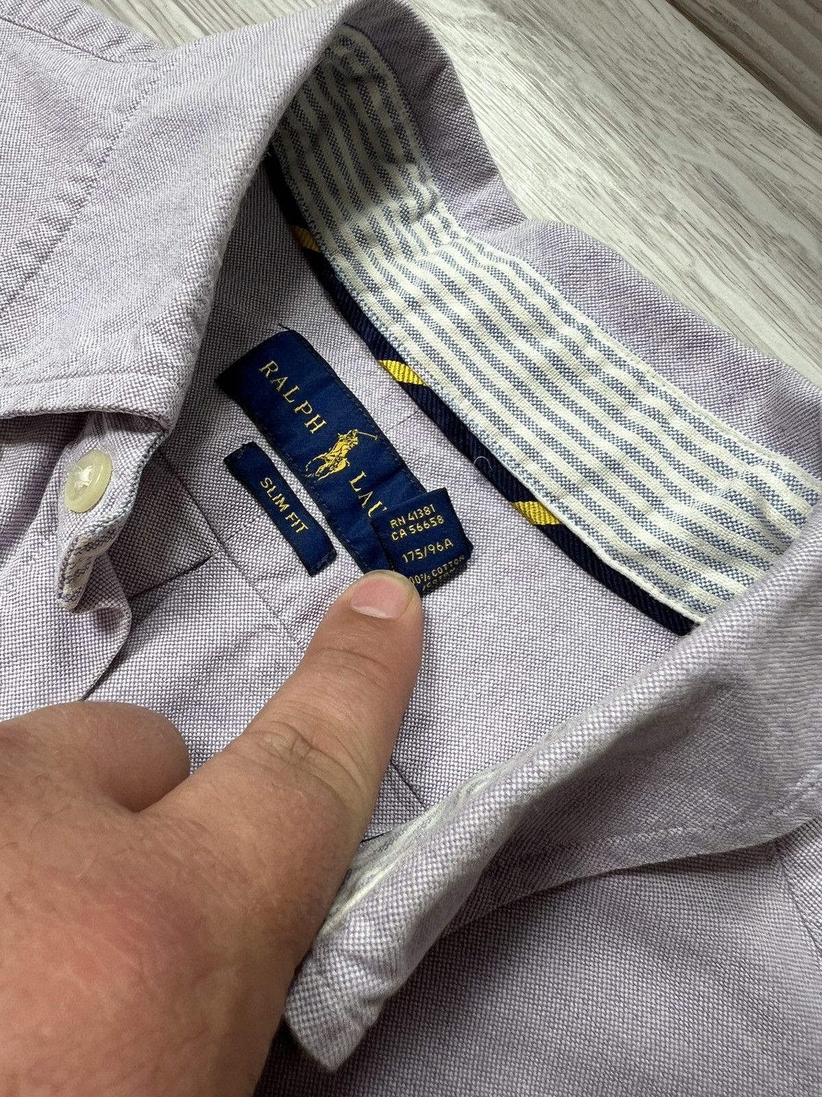 Polo Ralph Lauren Ralph Lauren Purple Button Up Long Sleeve Thick Shirt Size US M / EU 48-50 / 2 - 9 Thumbnail