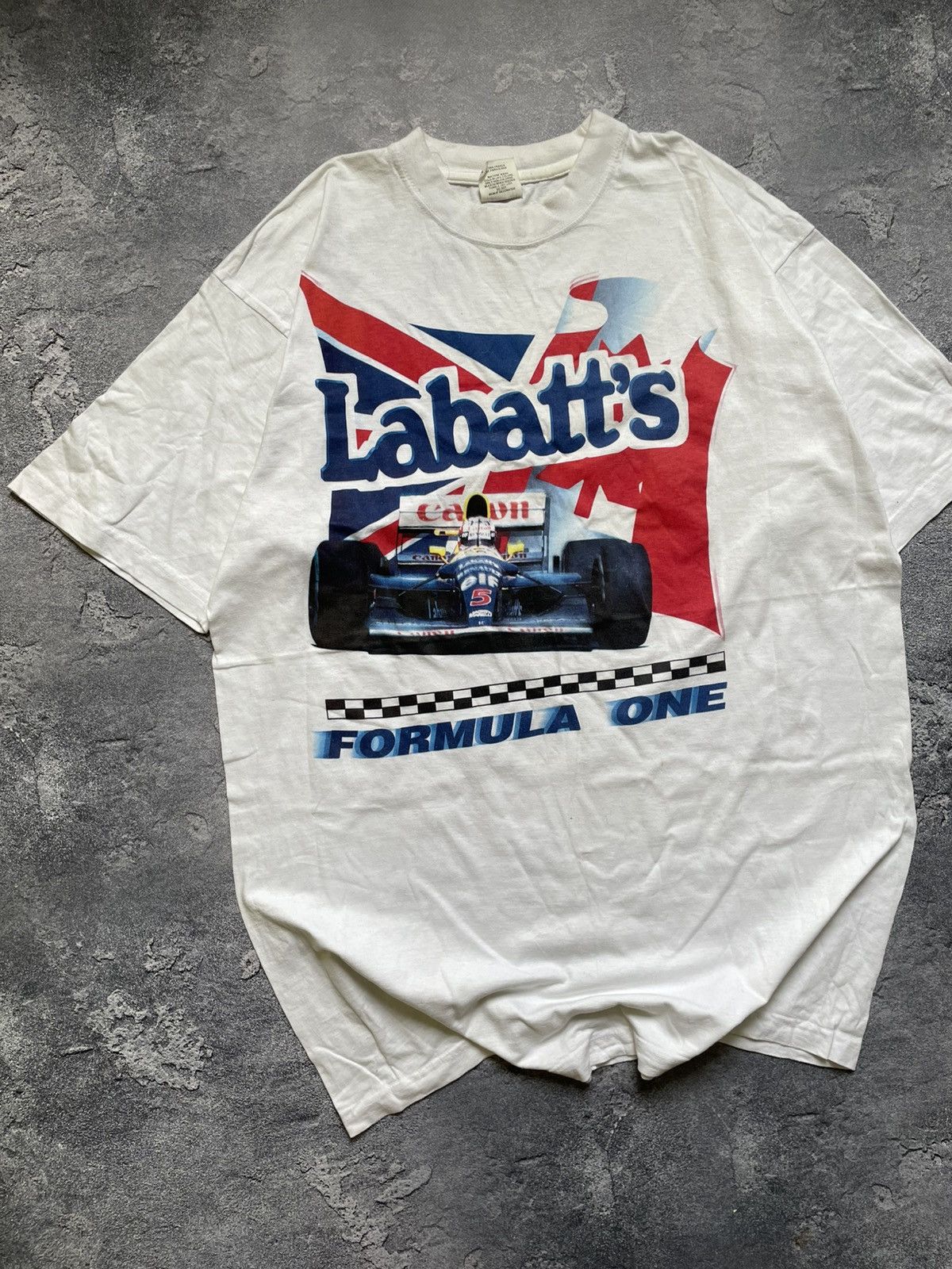 Vintage VTG 1992 BJM Labatts F1 CANON T-SHIRT size XL Size US XL / EU 56 / 4 - 2 Thumbnail