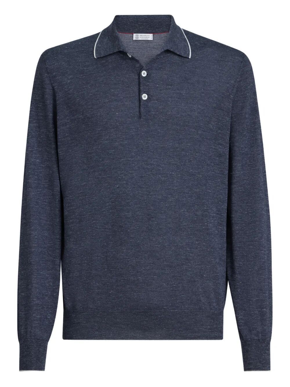 Brunello Cucinelli LONG SLEEVES POLO SHIRT Size US M / EU 48-50 / 2 - 1 Thumbnail