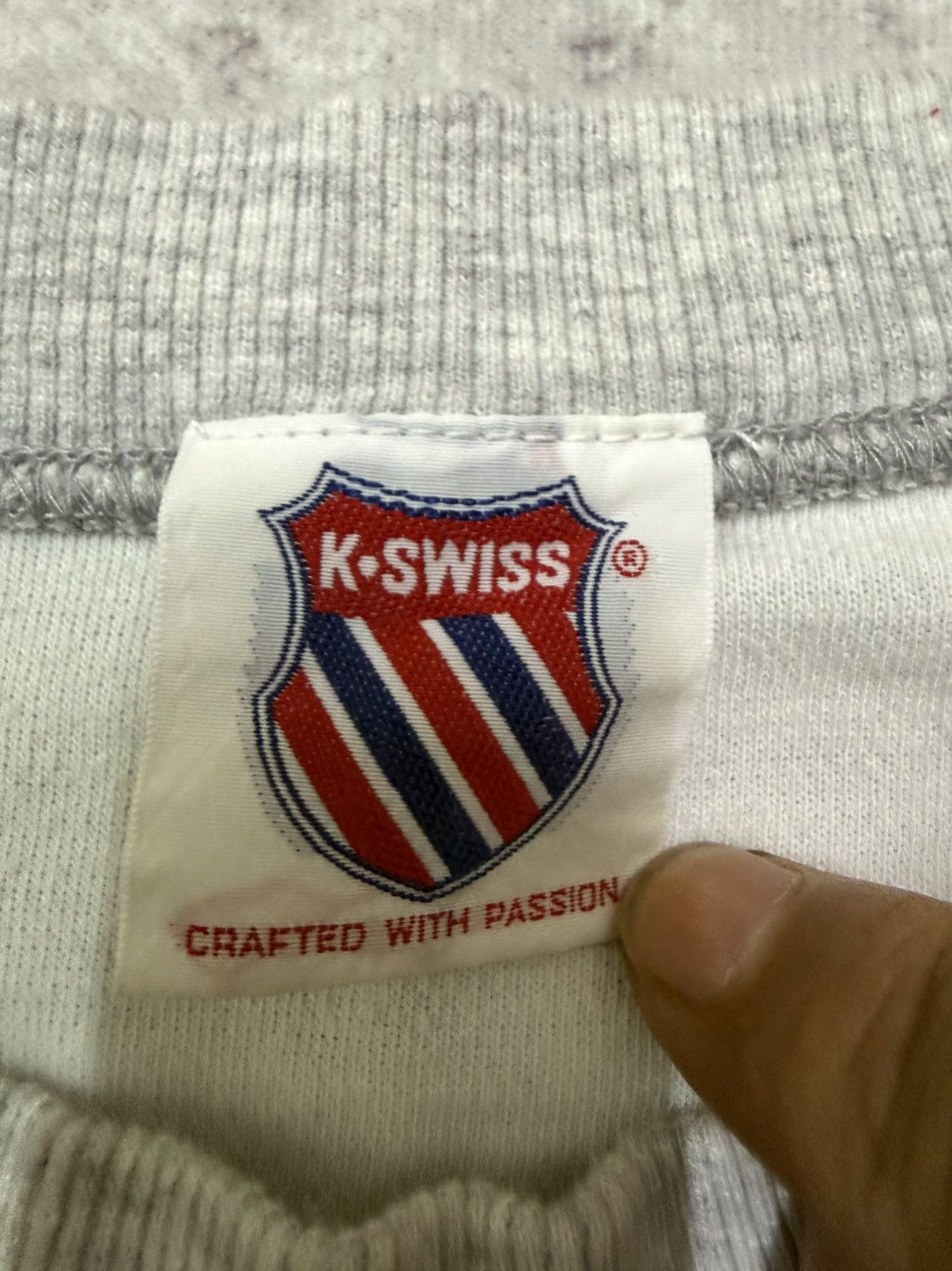 K-Swiss Vintage K-Swiss Biglogo Sweatshirt Size US L / EU 52-54 / 3 - 8 Thumbnail