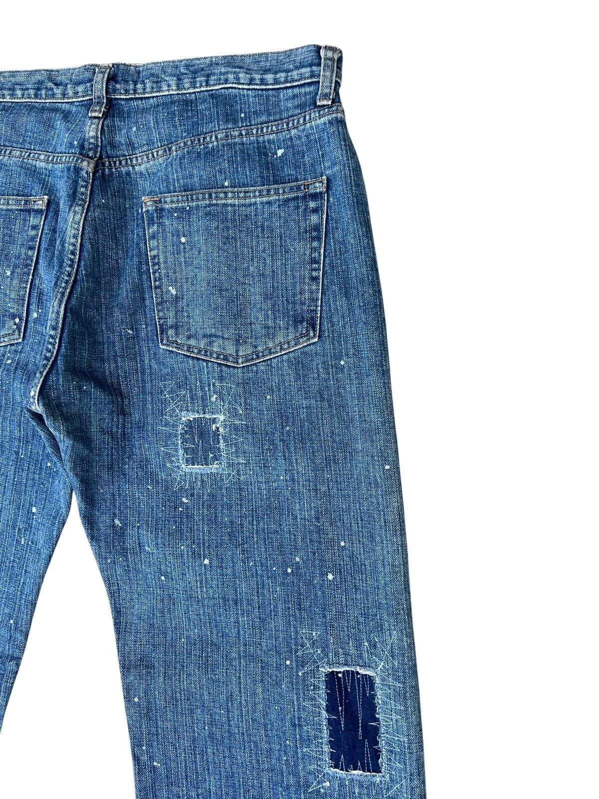 Global Work Global Work Painter Distressed Patchwork Denim Jeans Size US 34 / EU 50 - 16 Thumbnail