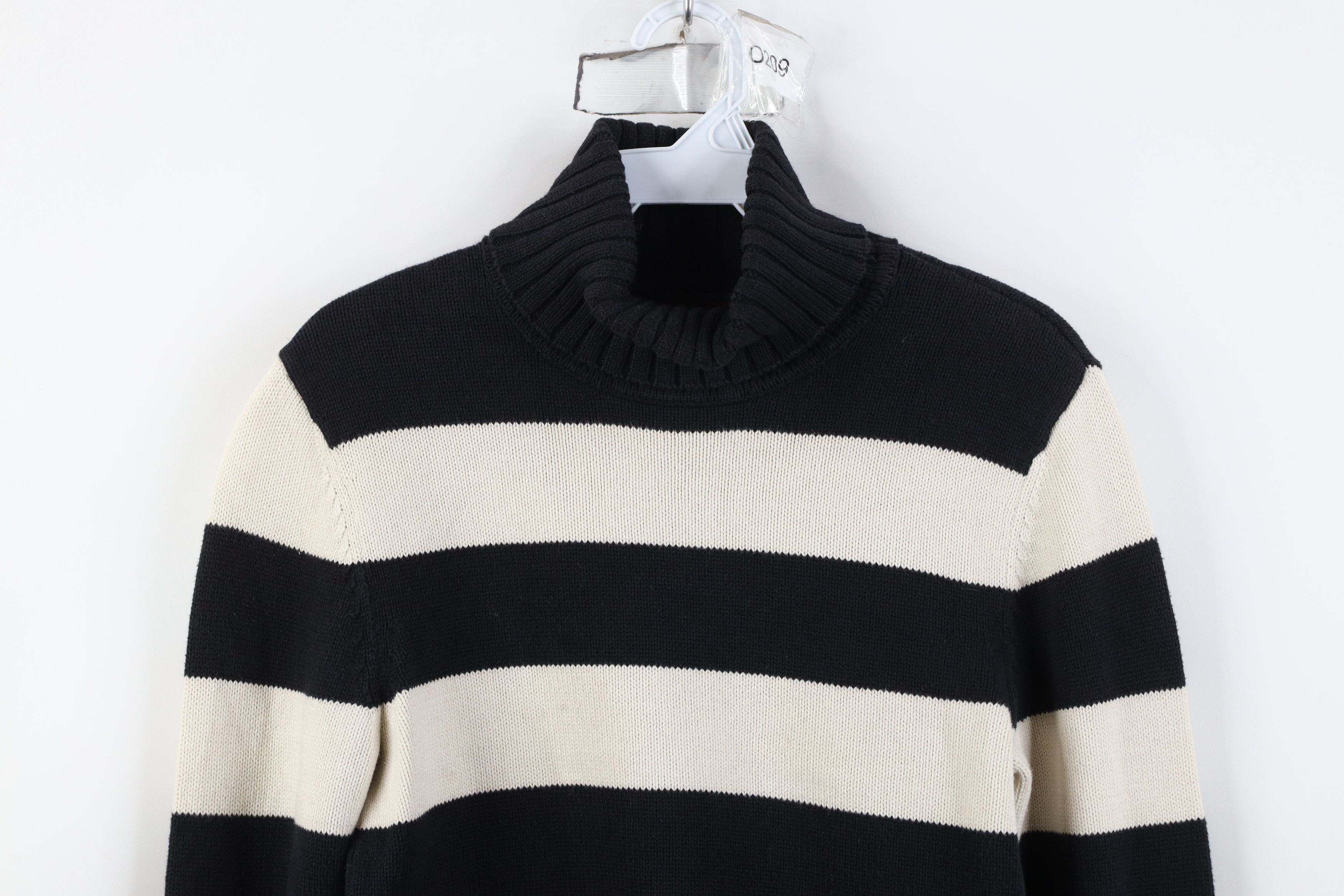 Polo Ralph Lauren Vintage 90s Ralph Lauren Striped Knit Turtleneck Sweater Size M / US 6-8 / IT 42-44 - 2 Thumbnail