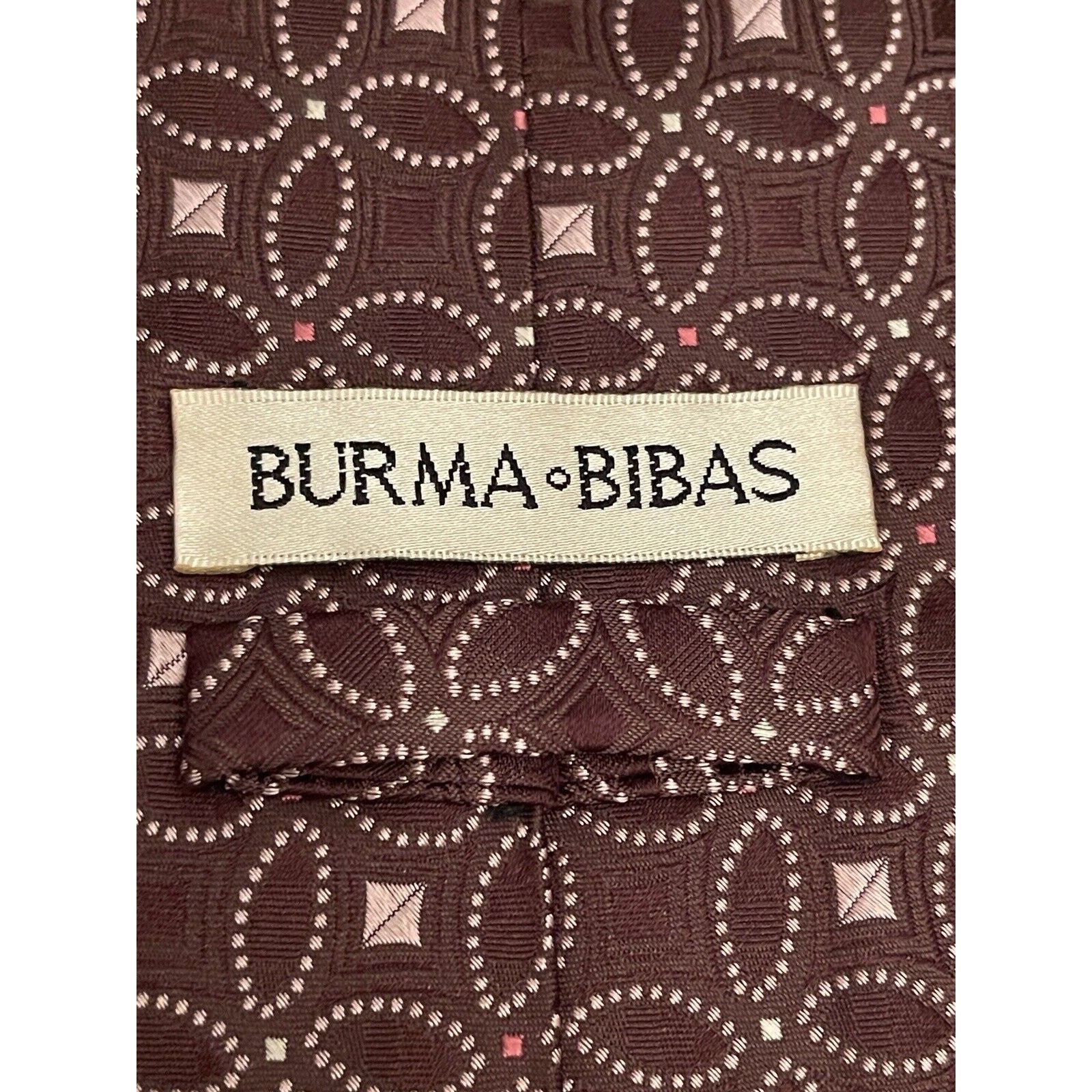 Burma Bibas Burma Bibas Brown Pink 100% Silk Made In China Size ONE SIZE - 8 Thumbnail