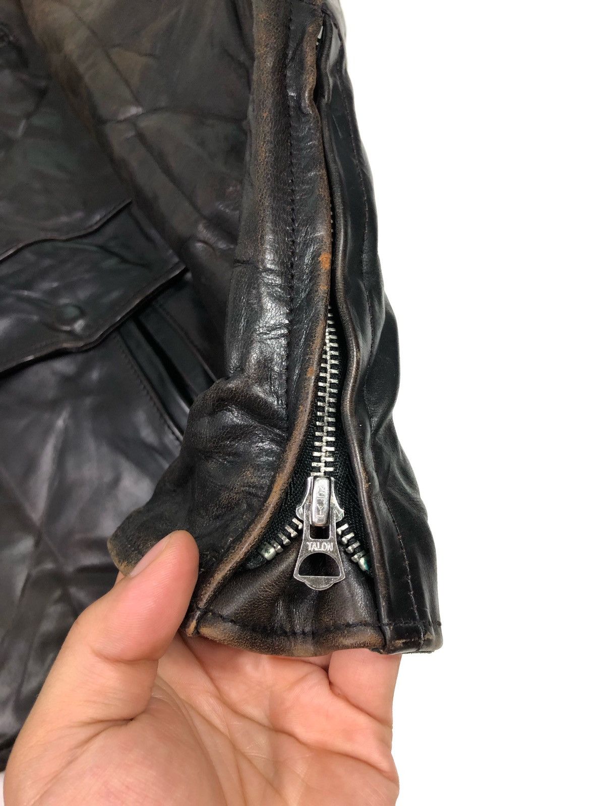 Aero Leathers RARE🔥HORSEHIDE FRONT QUARTER W/ ALPACA WOOL 6-POCKETS Size US M / EU 48-50 / 2 - 18 Thumbnail