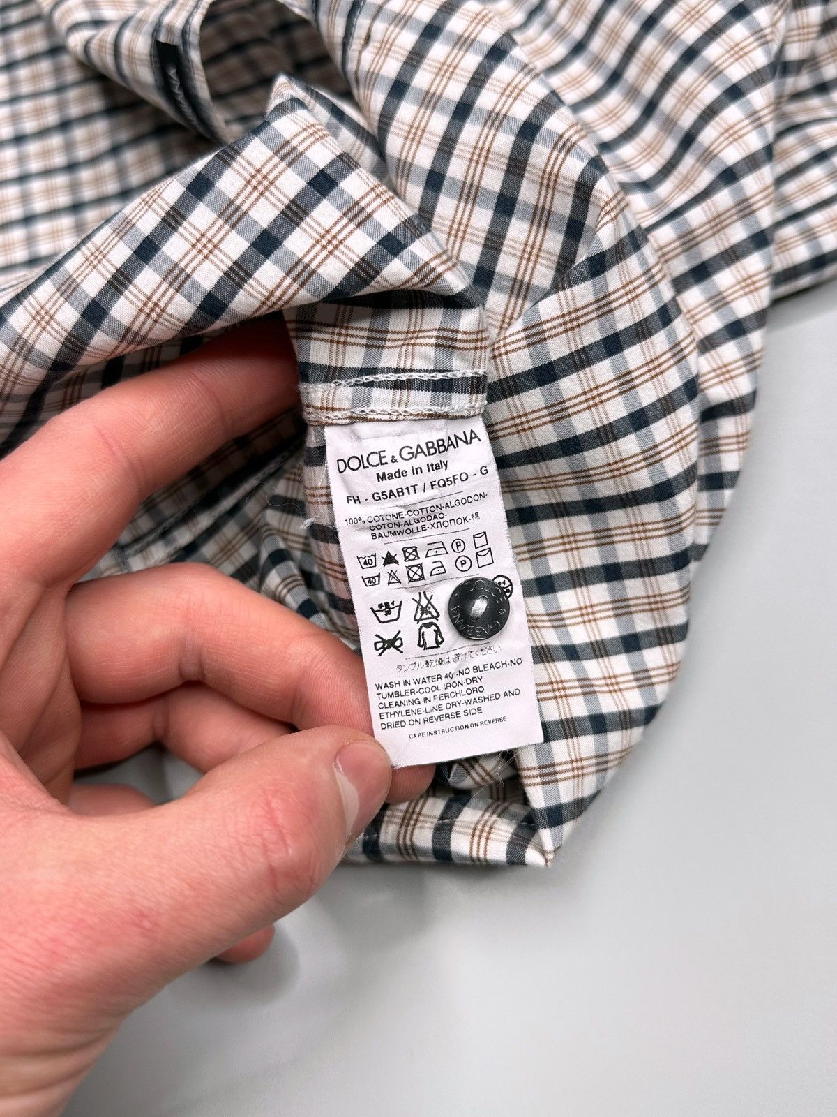 Dolce & Gabbana Dolce Gabbana Gold Button Up Shirt Size US XL / EU 56 / 4 - 11 Thumbnail