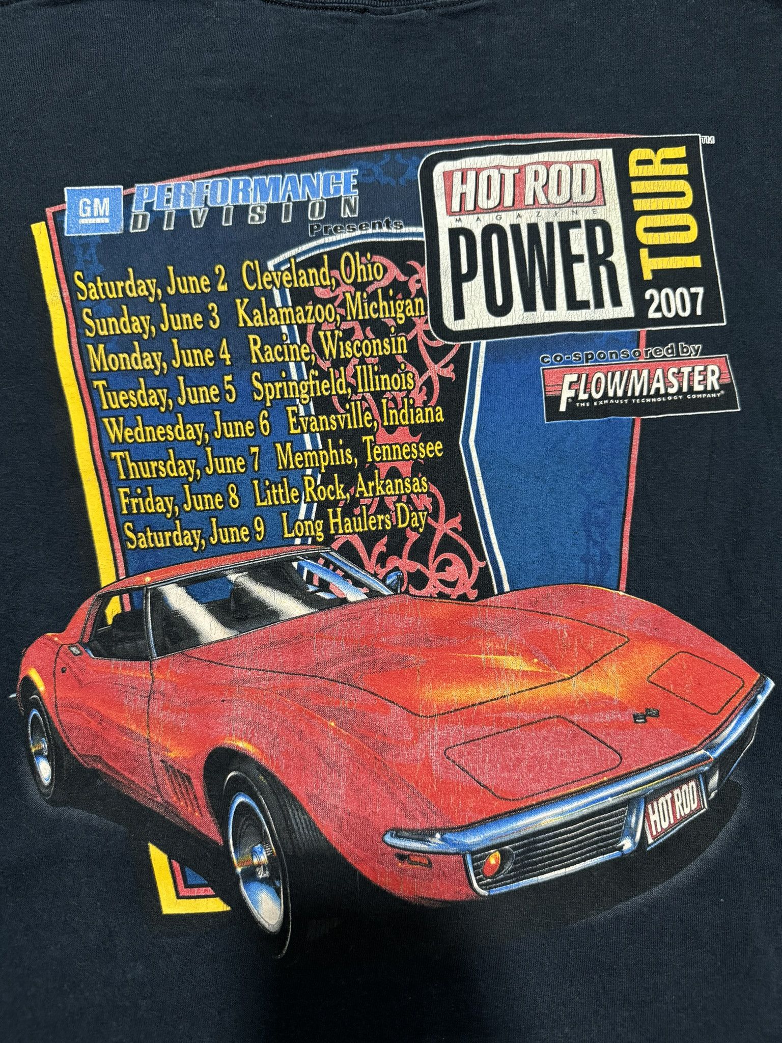 NASCAR × Vintage Vintage Y2K Hot Road Magazine Power Tour 07 T shirt Size US XL / EU 56 / 4 - 4 Thumbnail