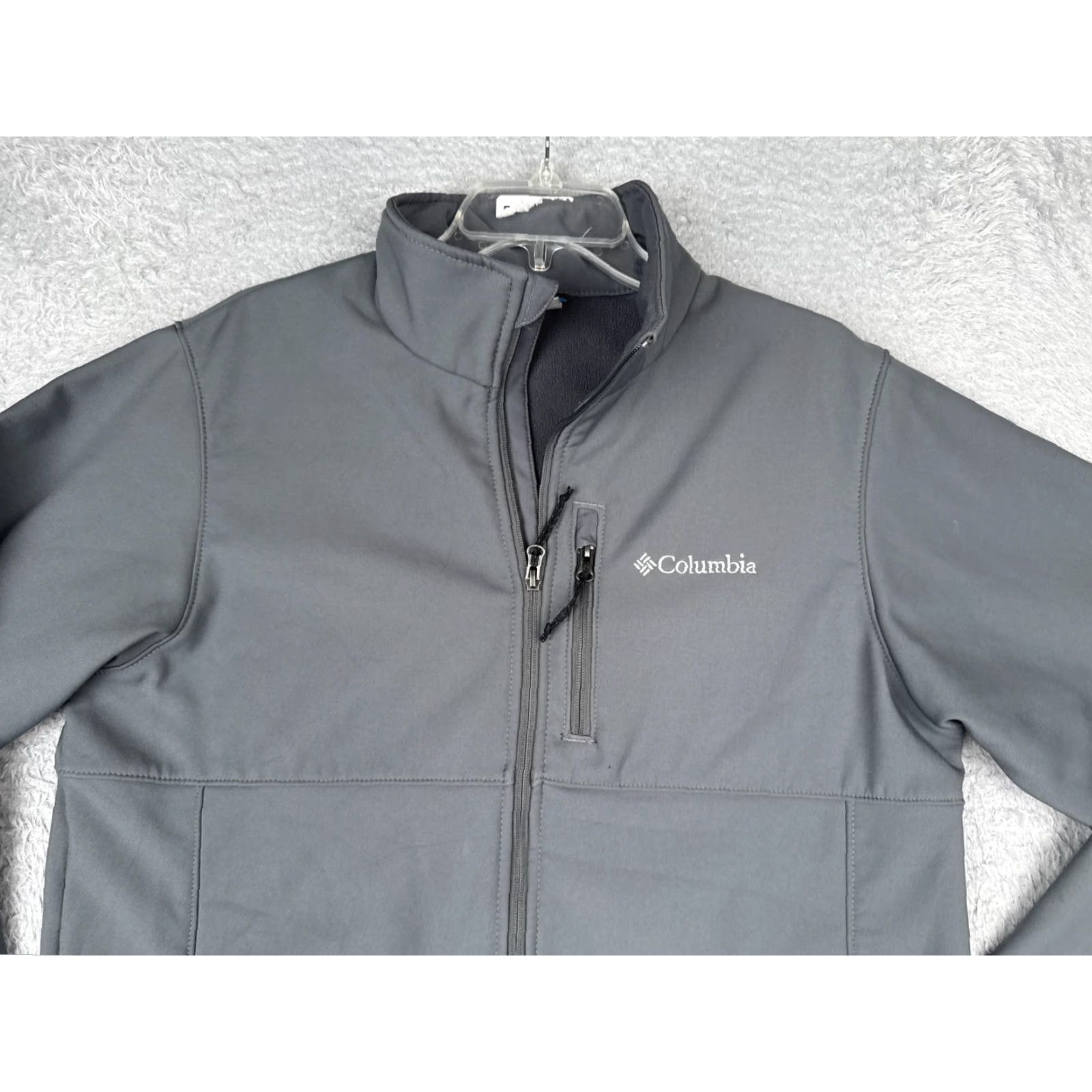 Vintage Columbia Jacket Mens M Gray Softshell Full Zip Pockets Outdoor Hiking Warm Size US M / EU 48-50 / 2 - 4 Thumbnail