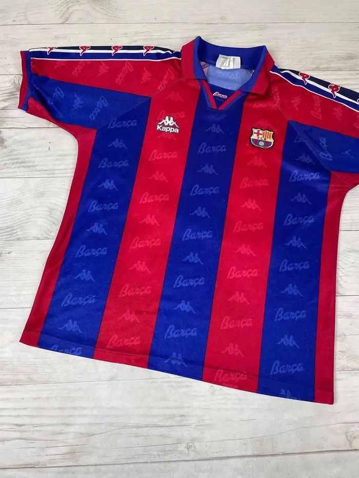 Kappa Vintage Barcelona 1995 1997 Nadal #20 Home Shirt Jersey Size US S / EU 44-46 / 1 - 7 Thumbnail