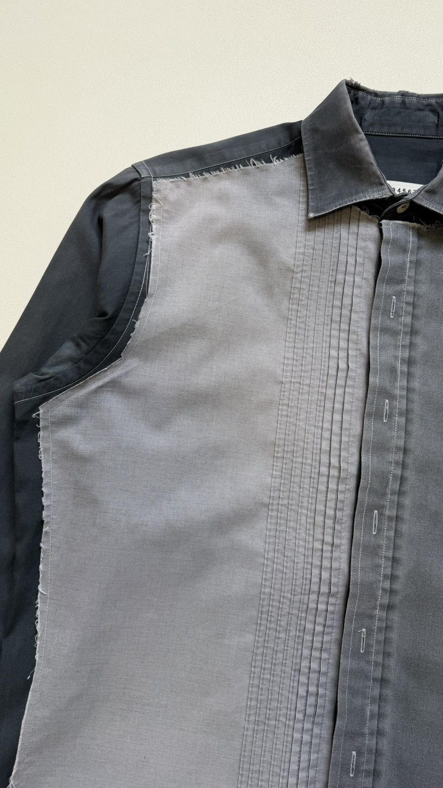 Maison Margiela S/S 04 ⓪ ① ⓪ Thrashed Artisanal Reworked Shirt Size US M / EU 48-50 / 2 - 6 Thumbnail