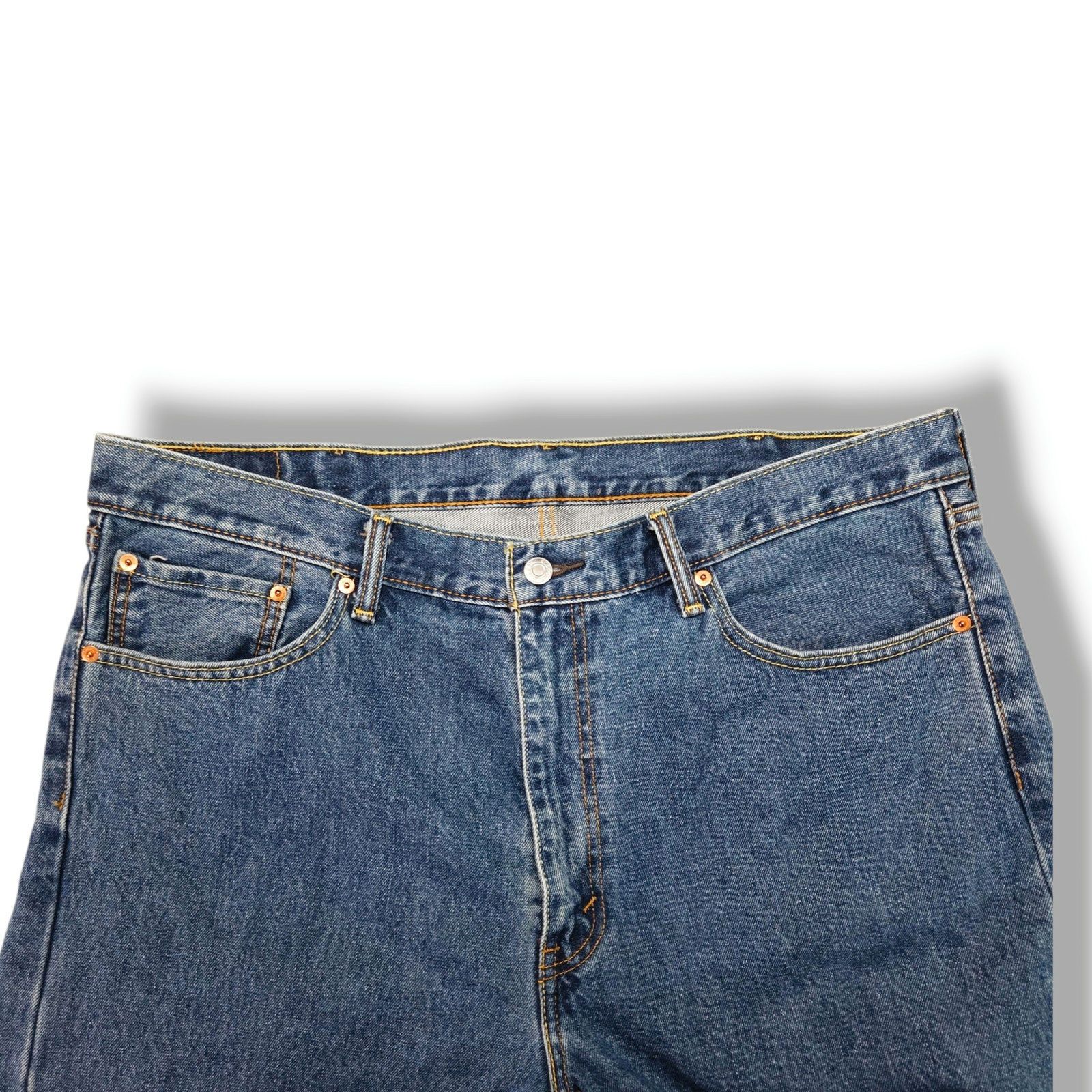 Levi's Levi’s 505 Straight Leg Jeans W40 L32 Dark Stonewash VTG Y2K Size US 40 / EU 56 - 4 Thumbnail