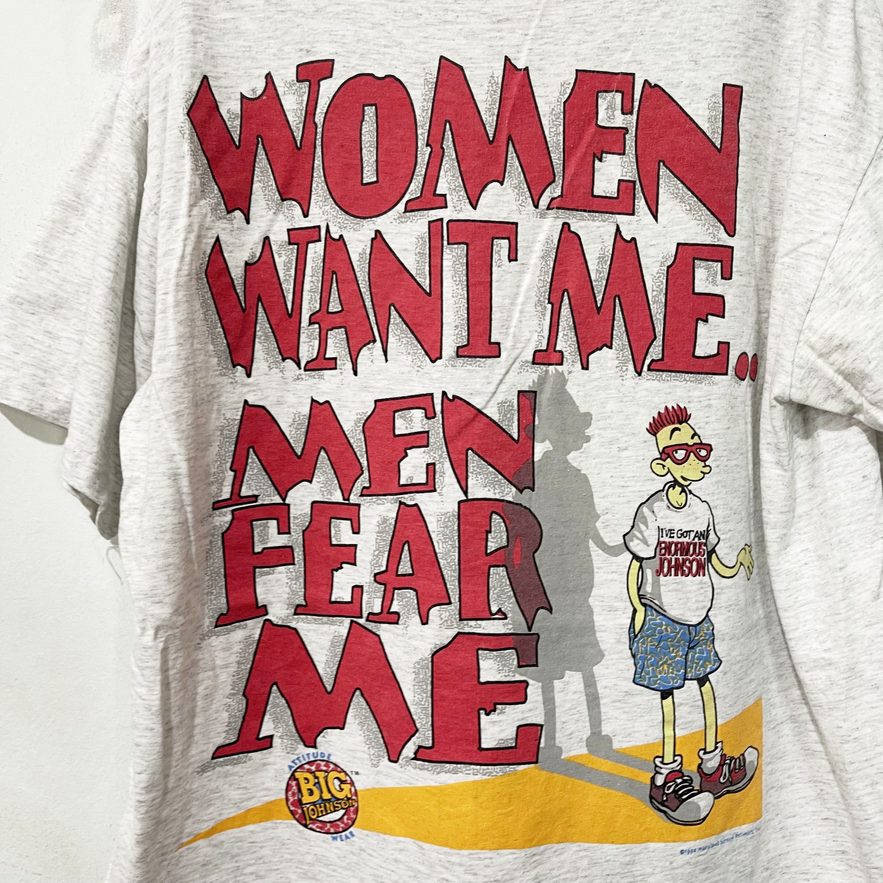 Big John Vintage 1994 Big Johnson "Women Want Me Men Fear Me" Shirt Size US L / EU 52-54 / 3 - 2 Thumbnail