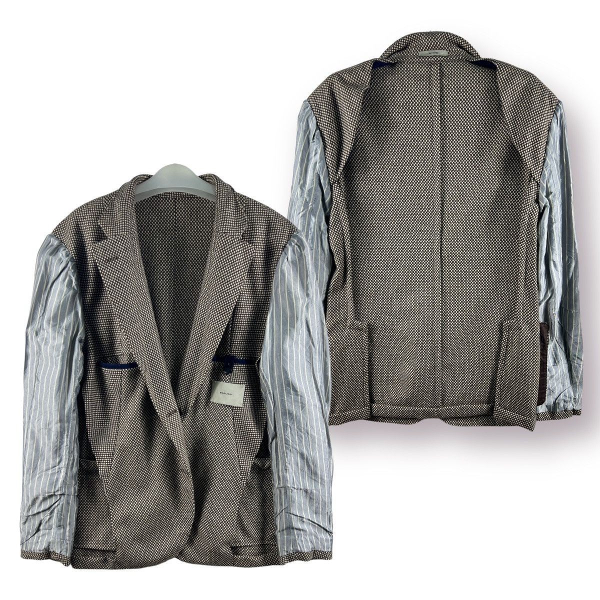 Boglioli 🔥RARE🔥 BOGLIOLI ITALY RETFORD WOOL ABSTRACT HEAVY JACKET Size US S / EU 44-46 / 1 - 15 Thumbnail