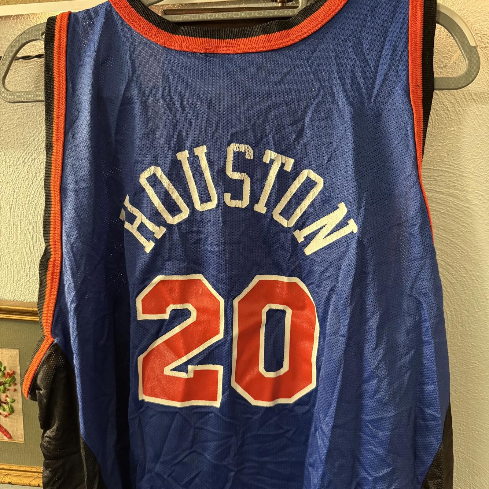 Champion New York Knicks Allan Houston Champion NBA Jersey Size 52 Size ONE SIZE - 5 Thumbnail