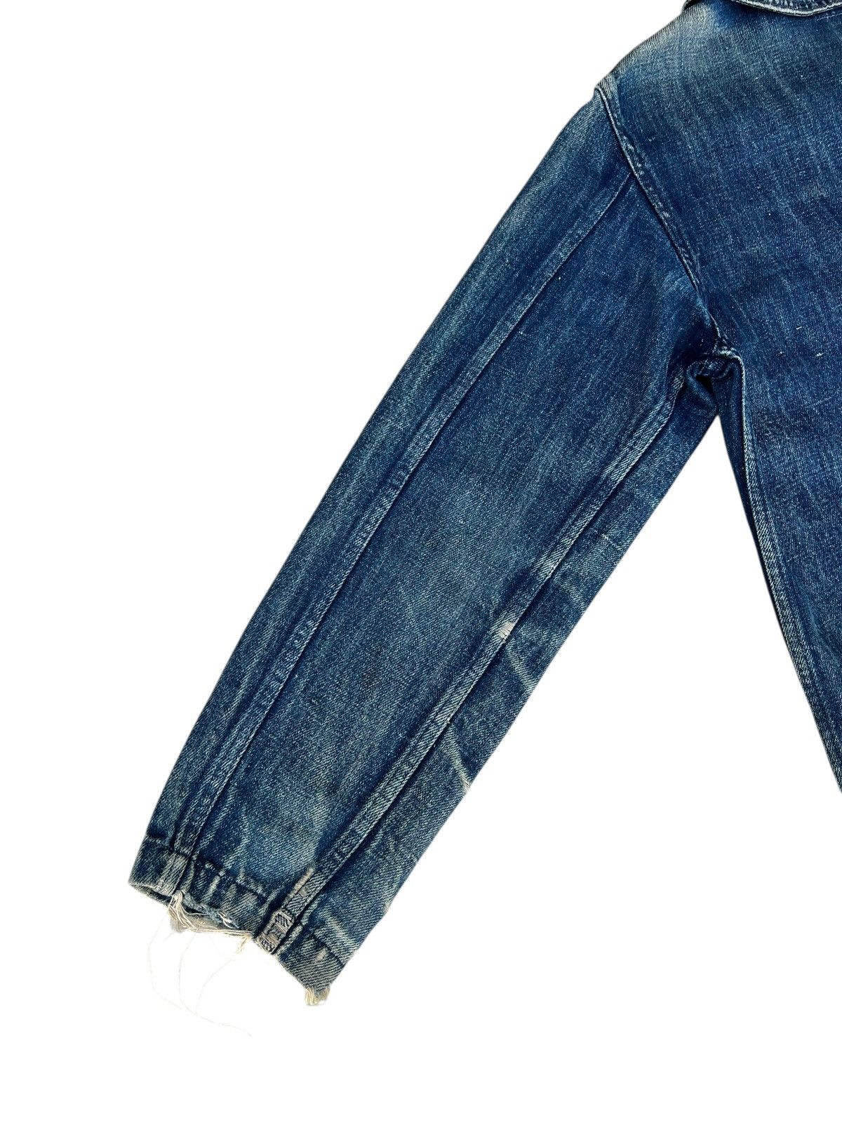 45rpm Trashed Indigo Japan Military Denim Shawl Collar Jacket Size US M / EU 48-50 / 2 - 21 Thumbnail