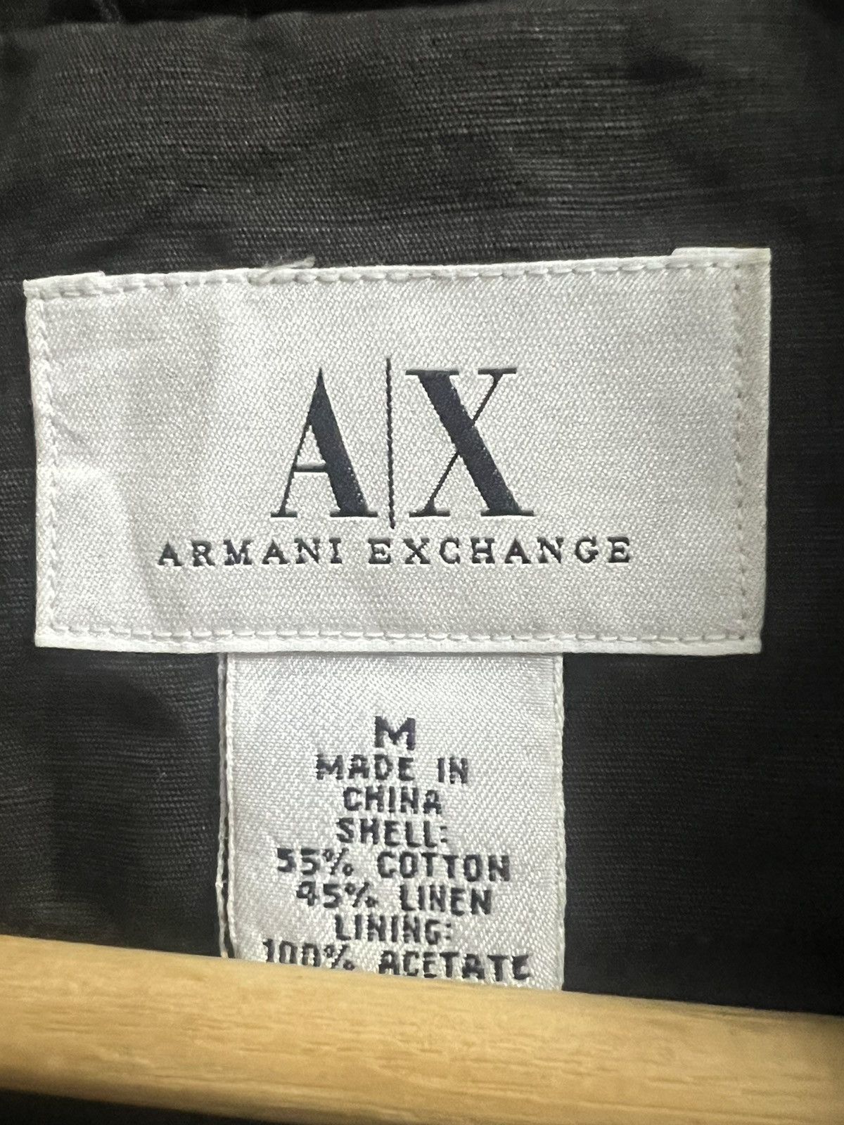 Armani Exchange × Vintage Armani Exchange jacket button up faded Size US M / EU 48-50 / 2 - 3 Thumbnail