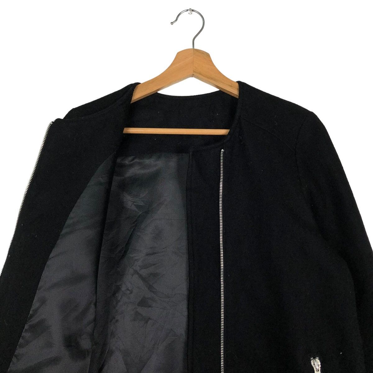 Japanese Brand 🔥VINTAGE BIKER JACKET ASYMMETRIC ZIPPER NARA ISSEY MIYAKE Size US S / EU 44-46 / 1 - 12 Thumbnail