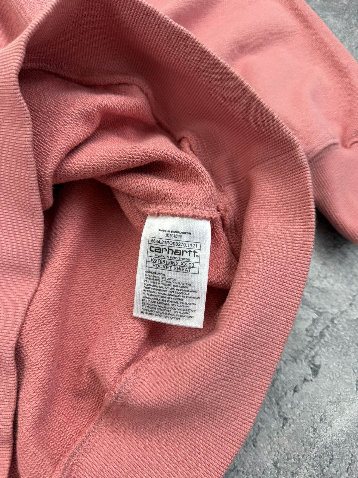 Carhartt Vintage Y2K Carhartt WIP Sweatshirt Pink Crewneck Pullover Size US S / EU 44-46 / 1 - 10 Thumbnail