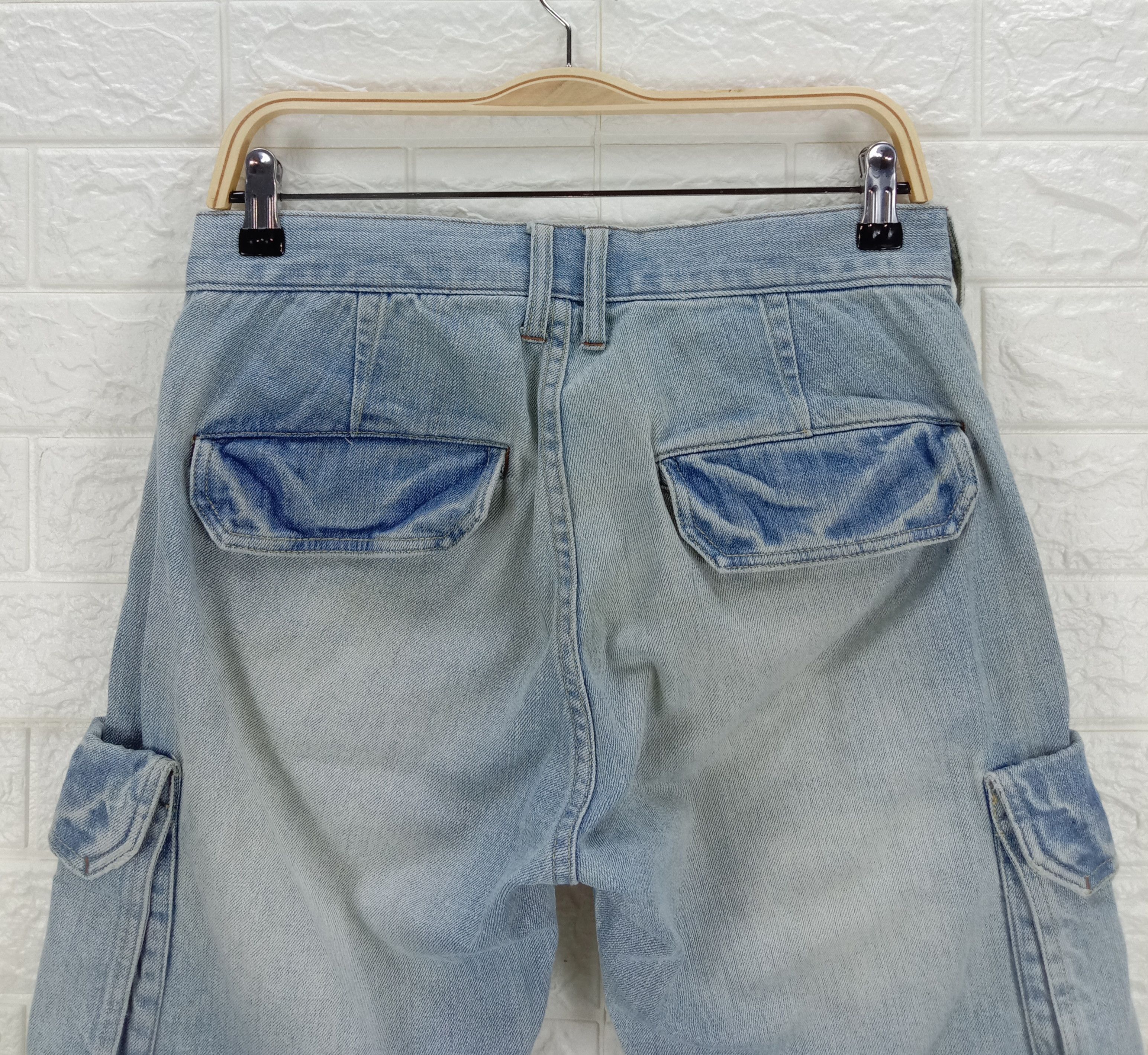 Global Work Vintage Global Work Multi Pocket Cargo Jeans Size US 30 / EU 46 - 6 Thumbnail