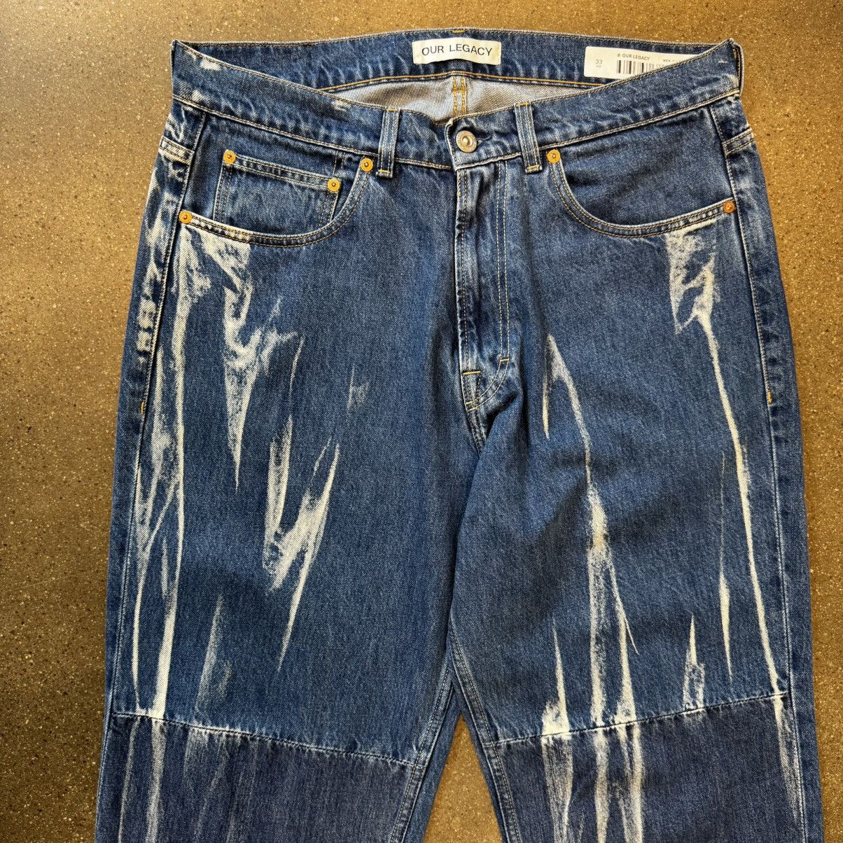 Our Legacy Our legacy EXTENDED THIRD CUT - GLASS BLEACH DENIM M2225SGB Size US 33 - 3 Thumbnail