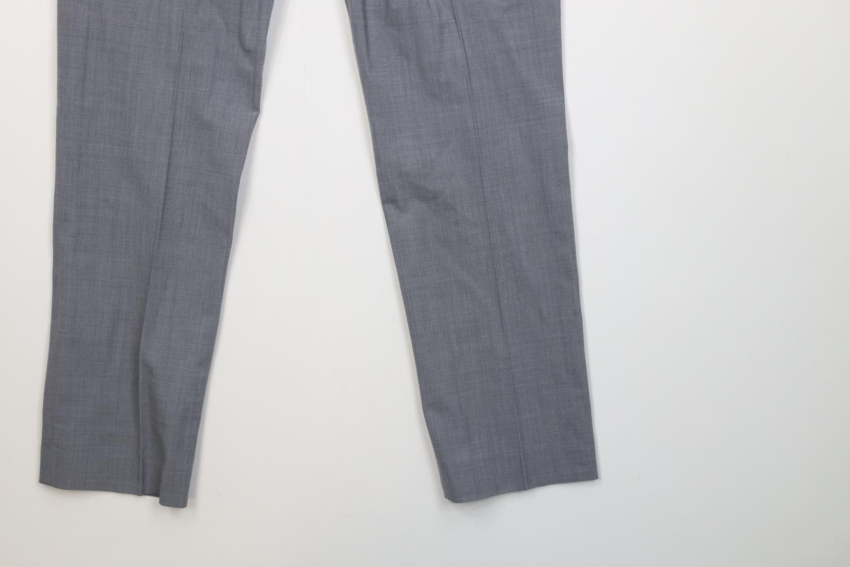 Express Express Slim Fit Chambray Sharkskin Chino Pants Trousers Size US 30 / EU 46 - 16 Thumbnail