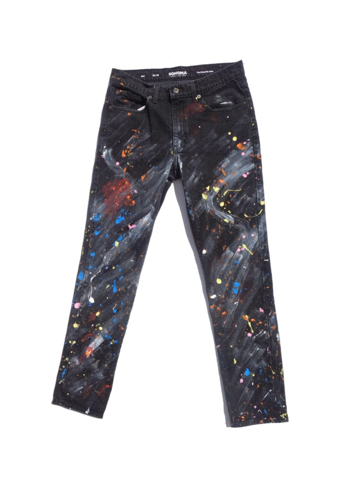 Japanese Brand Cosmic paint splatter jeans Size US 32 / EU 48 - 6 Thumbnail