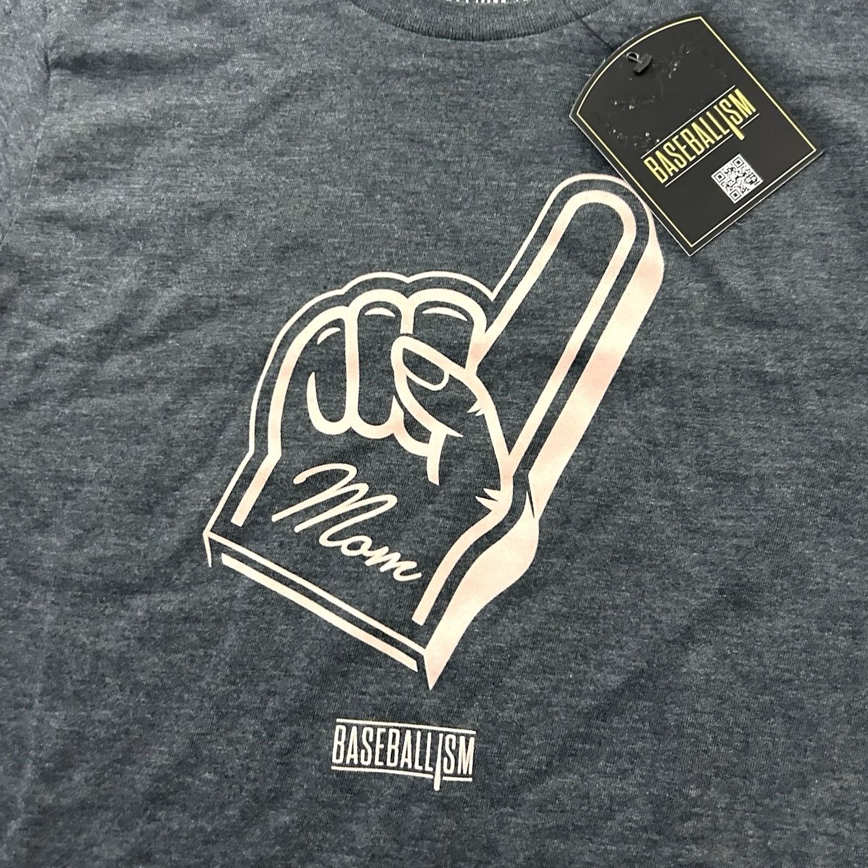 Vintage Baseballism Mom Short Sleeve T Shirt Women’s Small Gray XS? Size S / US 4 / IT 40 - 2 Thumbnail