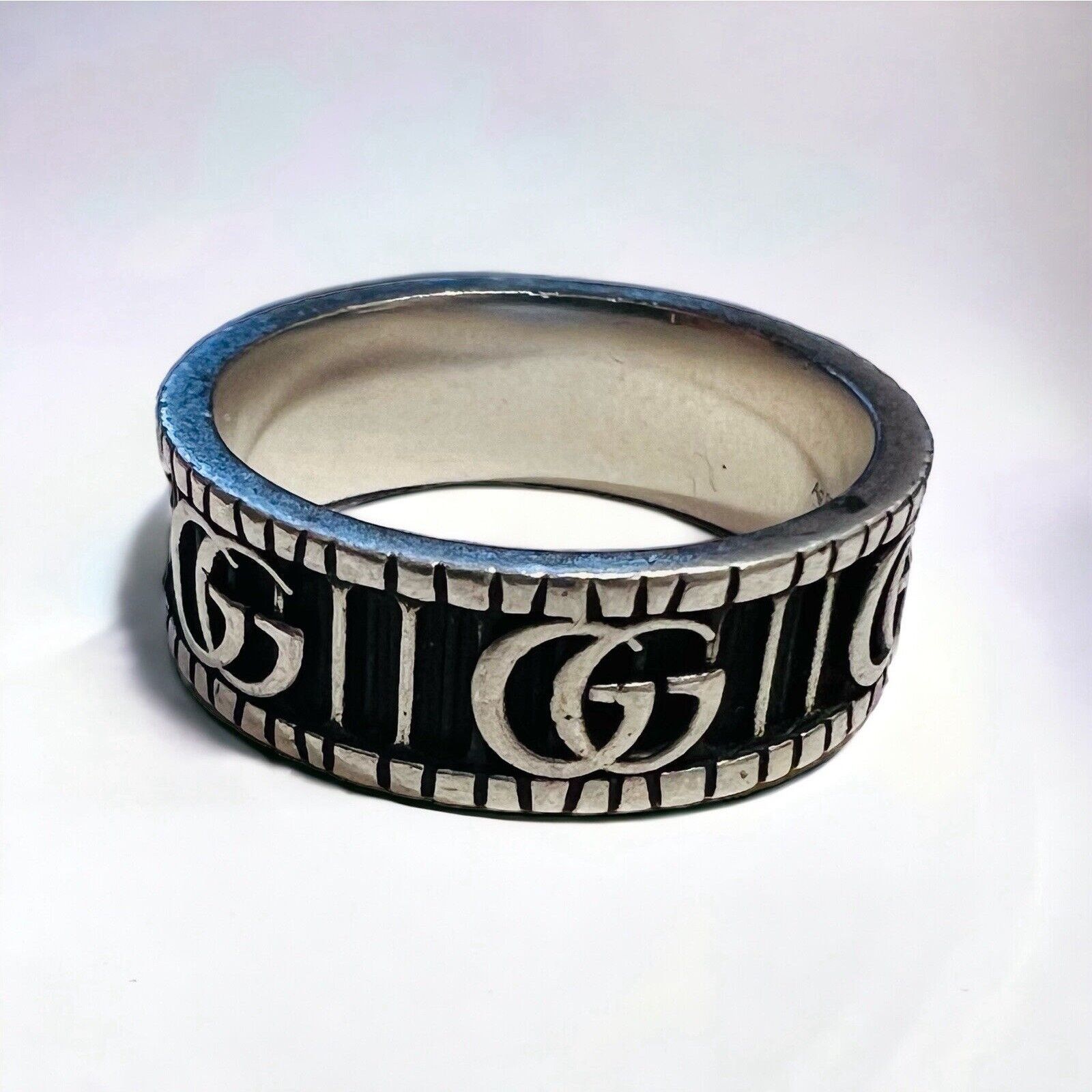 Gucci Gucci GG Marmont Ring 925 Size 9.4 In Original Box & Pouch Size ONE SIZE - 1 Thumbnail