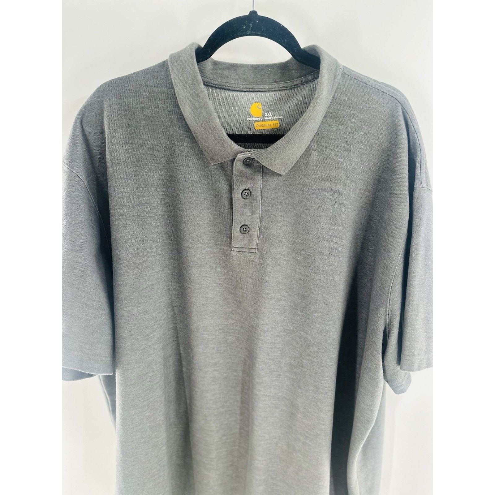 Carhartt Carhartt Gray Short Sleeve Polo Shirt Size 3XL Original Fit Size US XXL / EU 58 / 5 - 1 Thumbnail