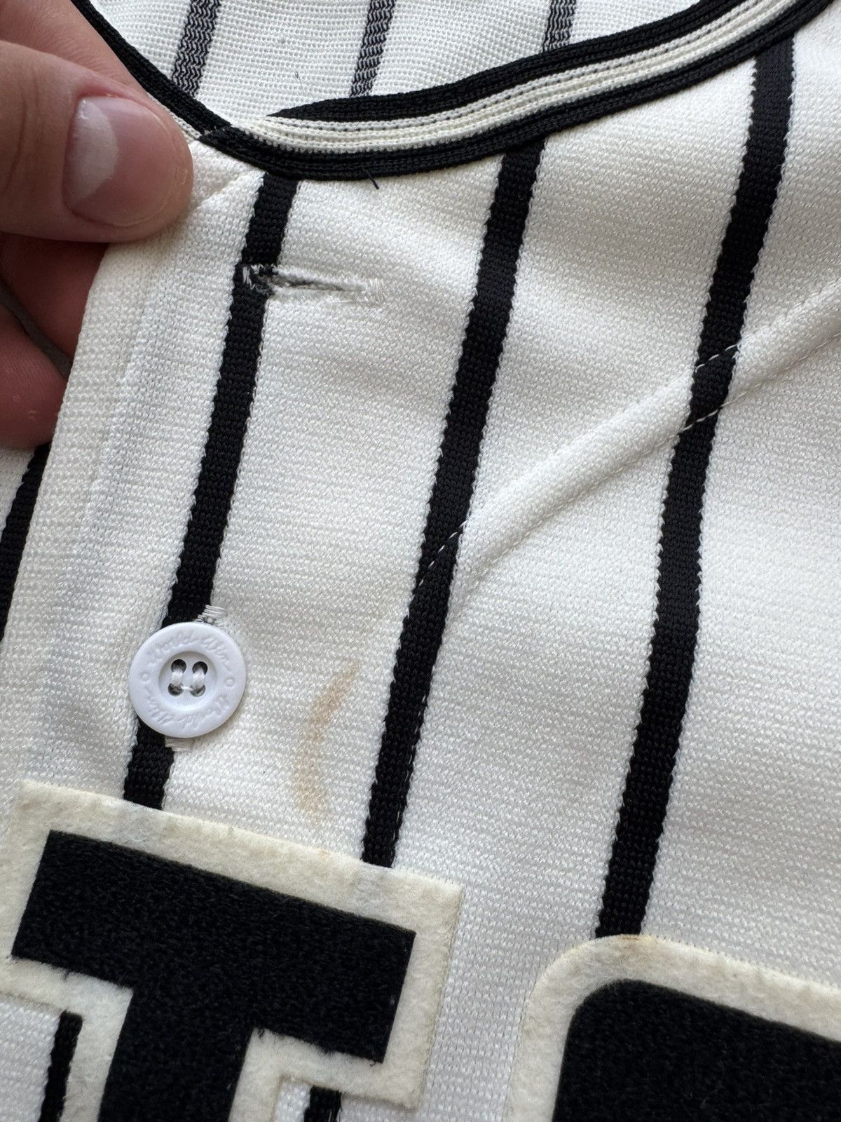 Mizuno 🔥 Mizuno “WATCH 55” Japan Game Jersey w/ Kanji – JASPO M Size US L / EU 52-54 / 3 - 4 Thumbnail