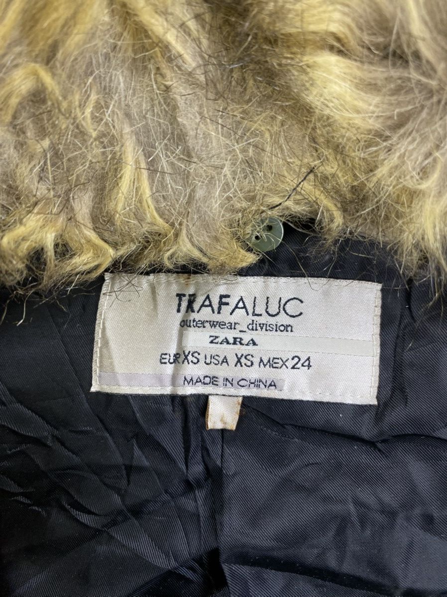 Japanese Brand × Vintage × Zara Vintage Trafaluc By Zara Faux Fur Wool Coat Jacket Size M / US 6-8 / IT 42-44 - 9 Thumbnail