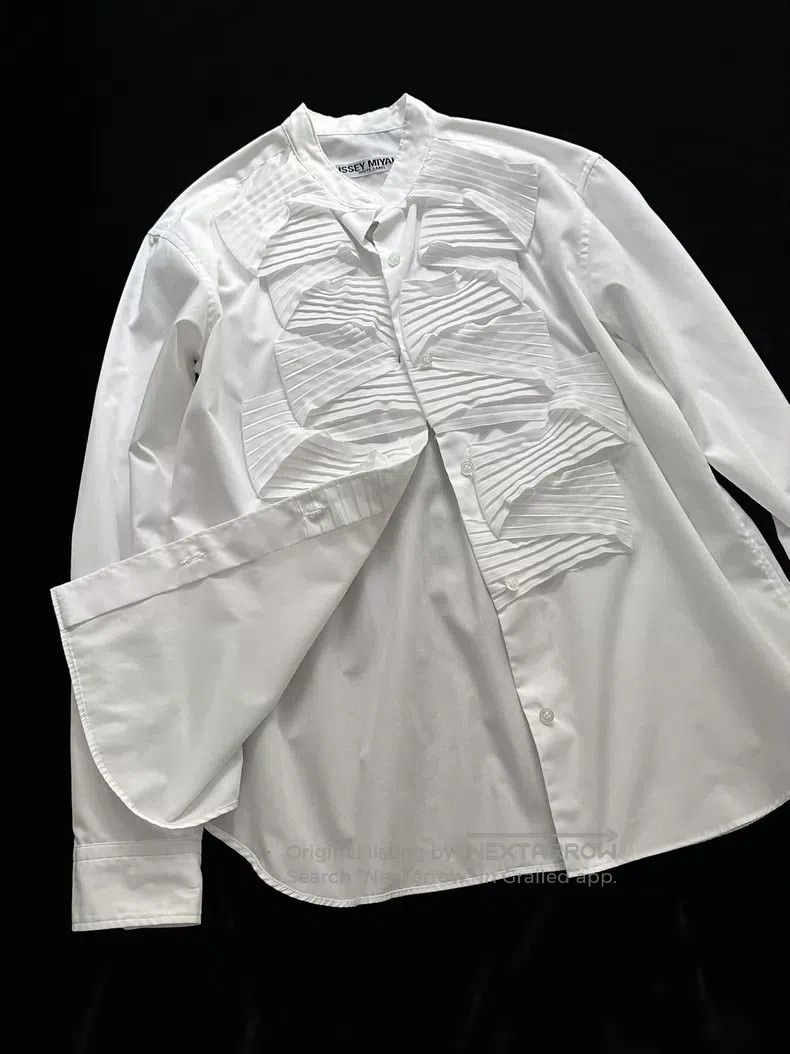 Issey Miyake Issey Miyake White Shirt Size M / US 6-8 / IT 42-44 - 7 Thumbnail
