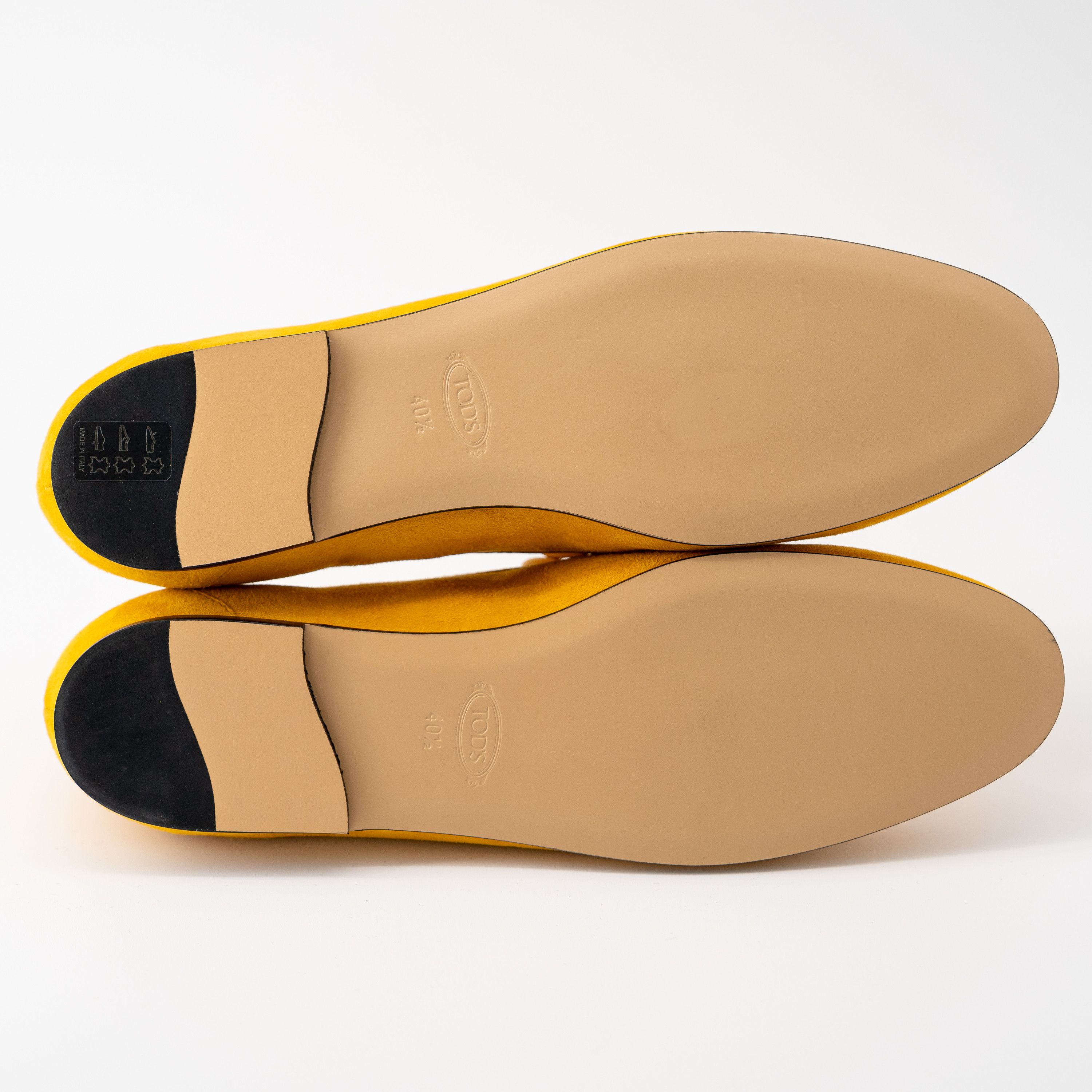 Tod's 40.5 10.5US - Tod's Kate Suede Loafers Yellow Net-a-Porter Size US 10.5 / IT 40.5 - 5 Thumbnail
