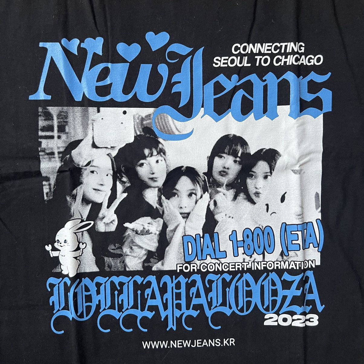 Band Tees 🐰Bunnies🐰 Nwjns lollapaloozaa x newjeans girl group kpop Size US XL / EU 56 / 4 - 3 Thumbnail