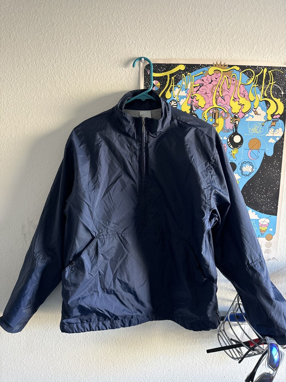 Nike × Vintage Navy blue Nike half zip up Size US M / EU 48-50 / 2 - 3 Thumbnail