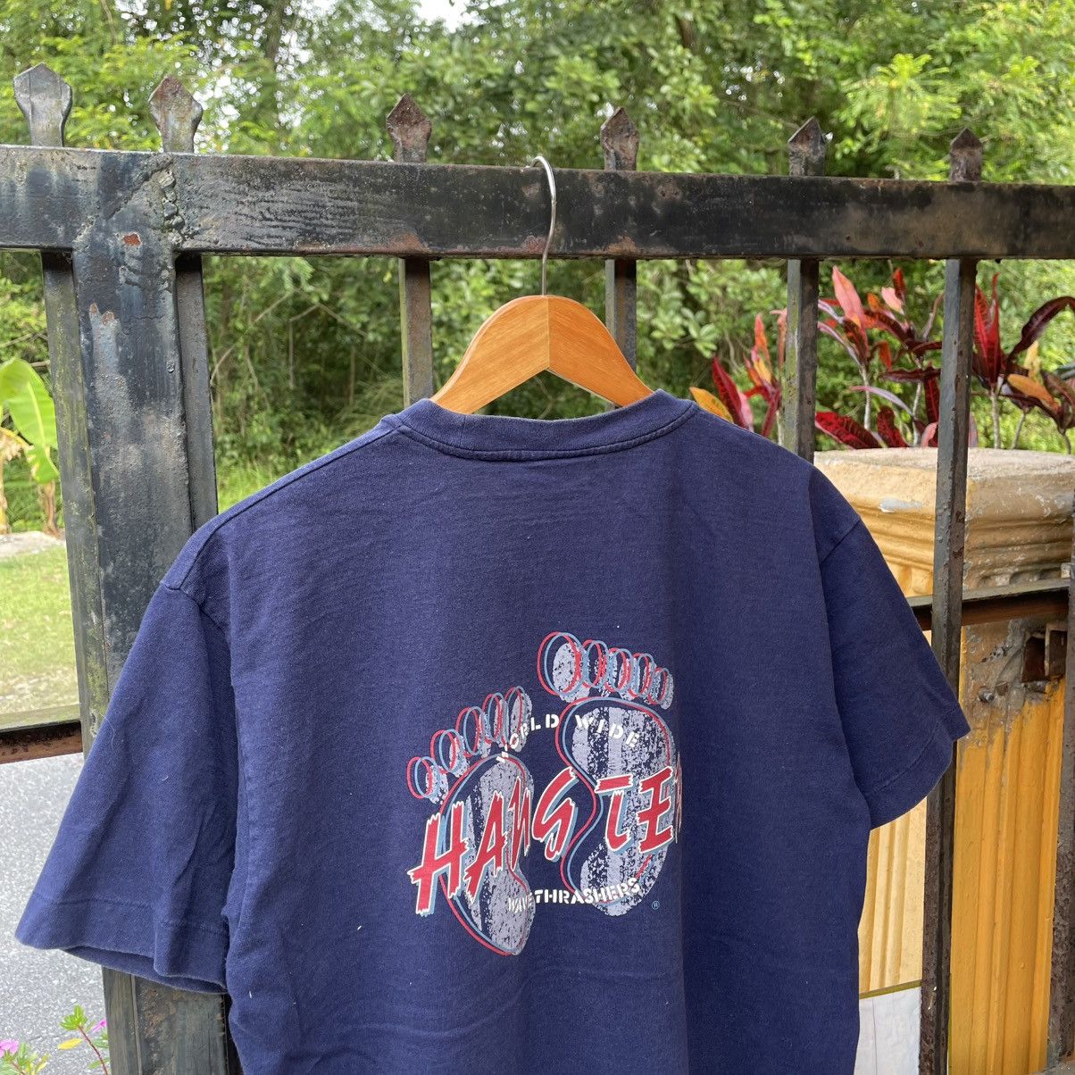 Hang Ten 🔥Vintage 90s Hang Ten Wave Thrasher Big Logo Surfing Tee Size US L / EU 52-54 / 3 - 2 Thumbnail