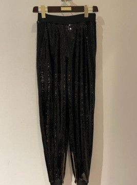 o1w1db11023 Sequins Cuffed Jogger in Black