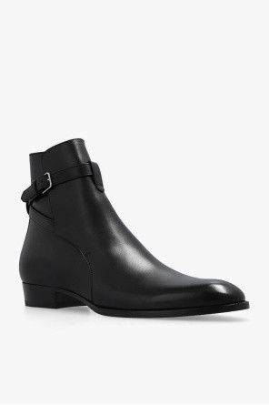 Saint Laurent Paris o1s1wg110426 663414 Wyatt Jodhpur Boots in Smooth Leather Size US 8.5 / EU 41-42 - 3 Thumbnail