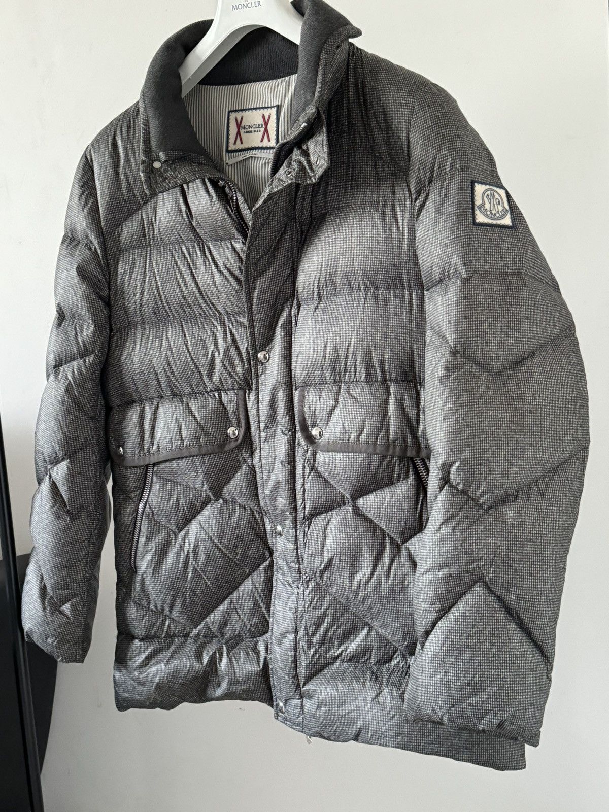 グレー MONCLER ジャケット BLEU GAMME