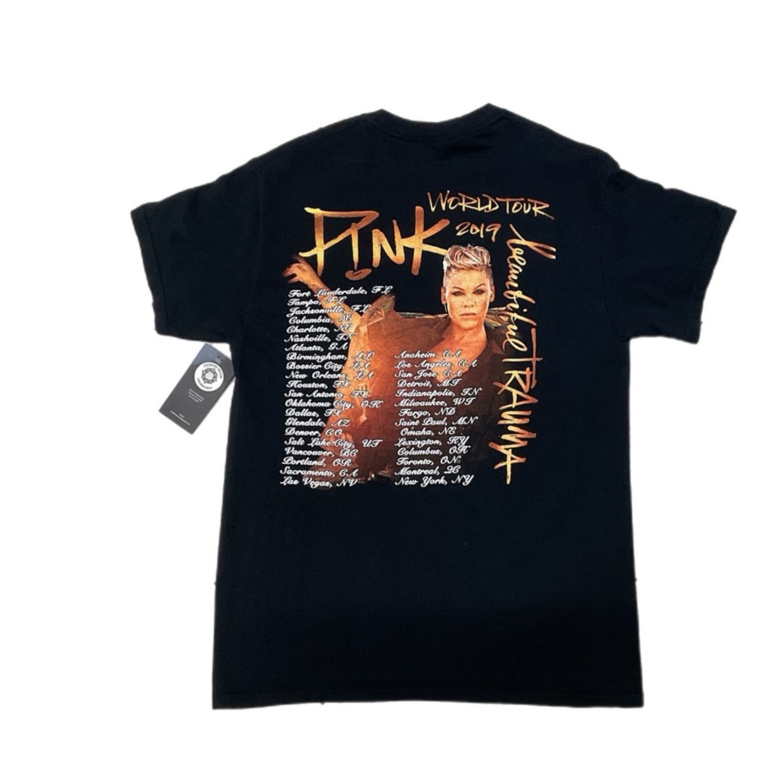 Gildan GILDAN "PINK Trauma World" T-Shirt Size M / US 6-8 / IT 42-44 - 2 Thumbnail