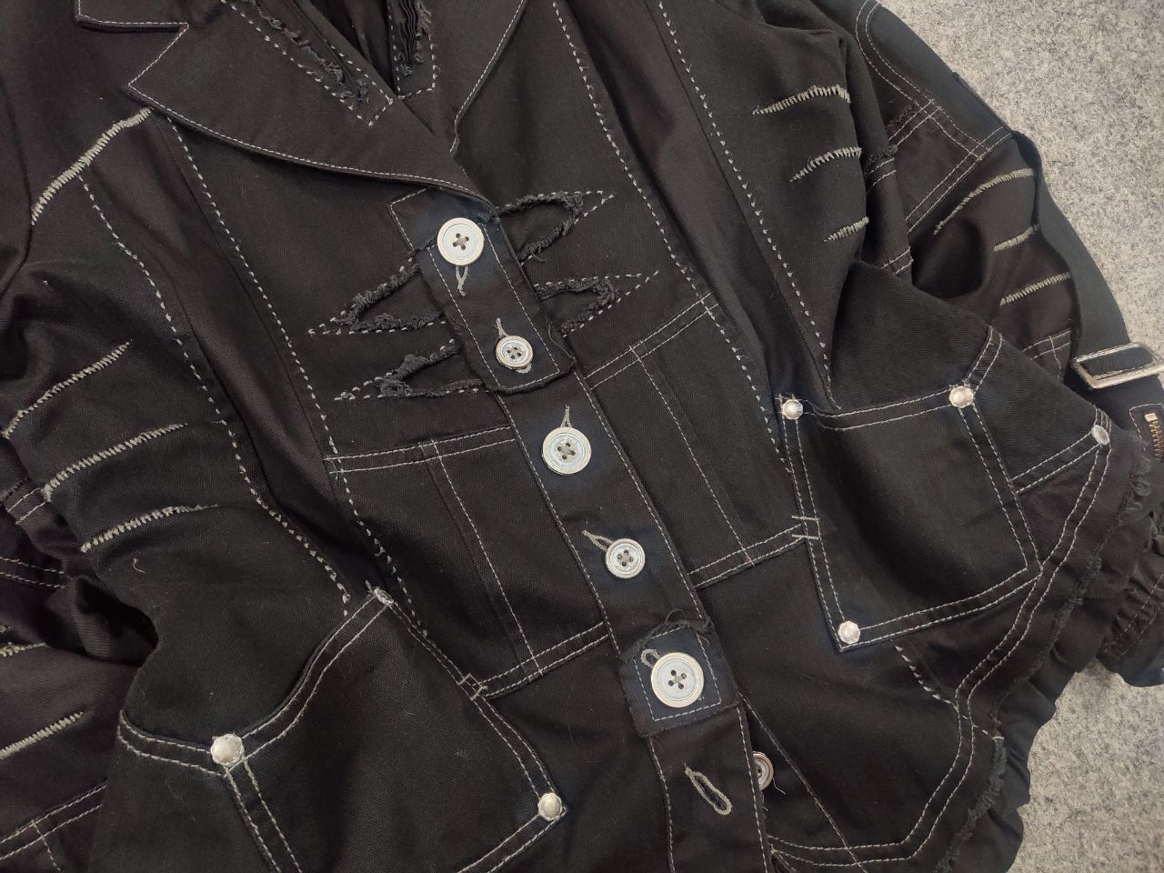 If Six Was Nine Vtg R867 Japan if six was nine Style Asymmetrical Jacket Size M / US 6-8 / IT 42-44 - 8 Thumbnail