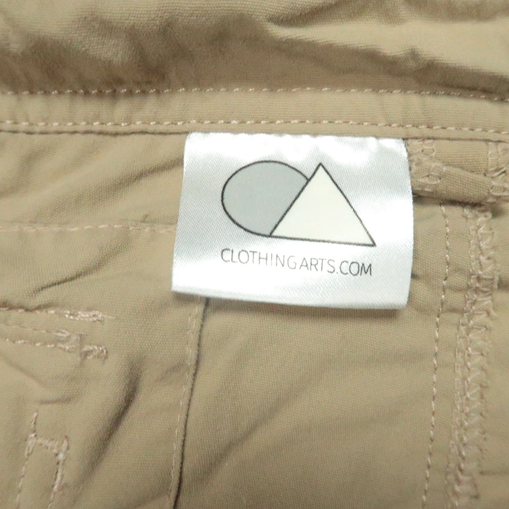 Clothing Arts Pants Men 38x30 Cargo Pocket Khaki Beige Nylon Regular Straight Inseam 30 Travel Casual Formal Business Pocket Pockets Cargo Size 38