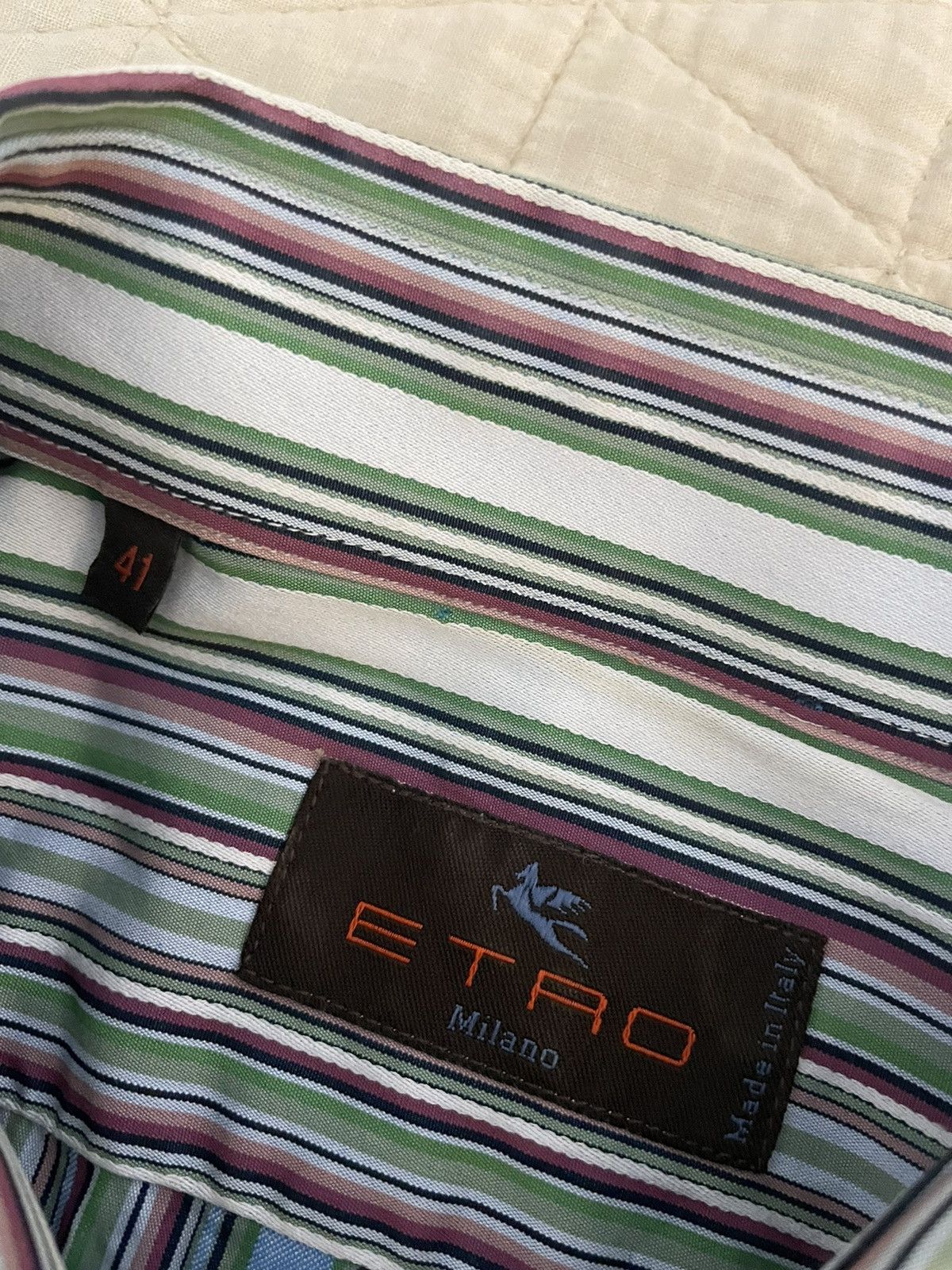 Etro Bold Stripe Shirt Size US L / EU 52-54 / 3 - 6 Thumbnail